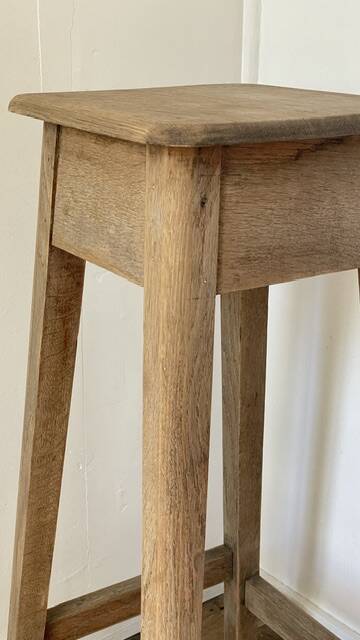 Vintage Oak Workbench Stool
