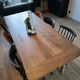 Walnut farmhouse table 200x80 8 people.