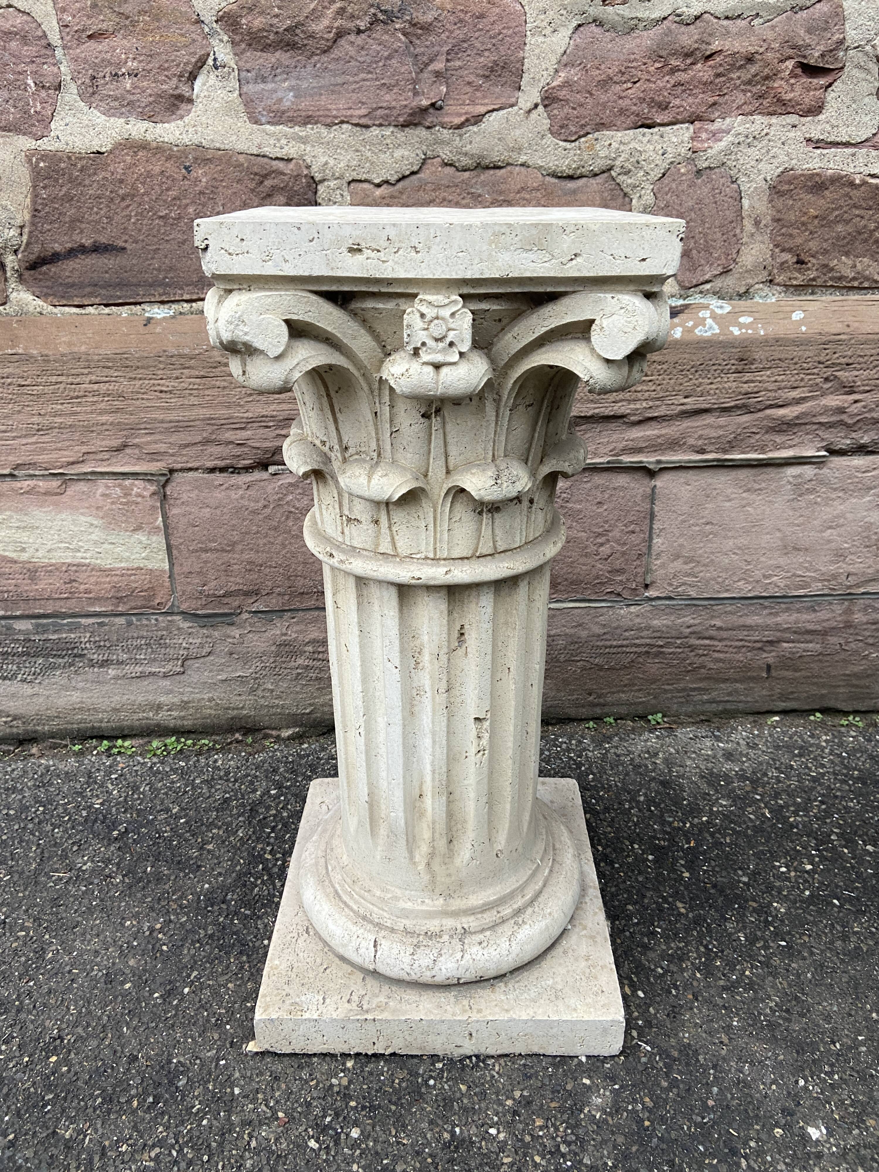 Corinthian stone column