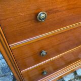 Louis Philippe vintage wooden chest of drawers from the 1970s.
