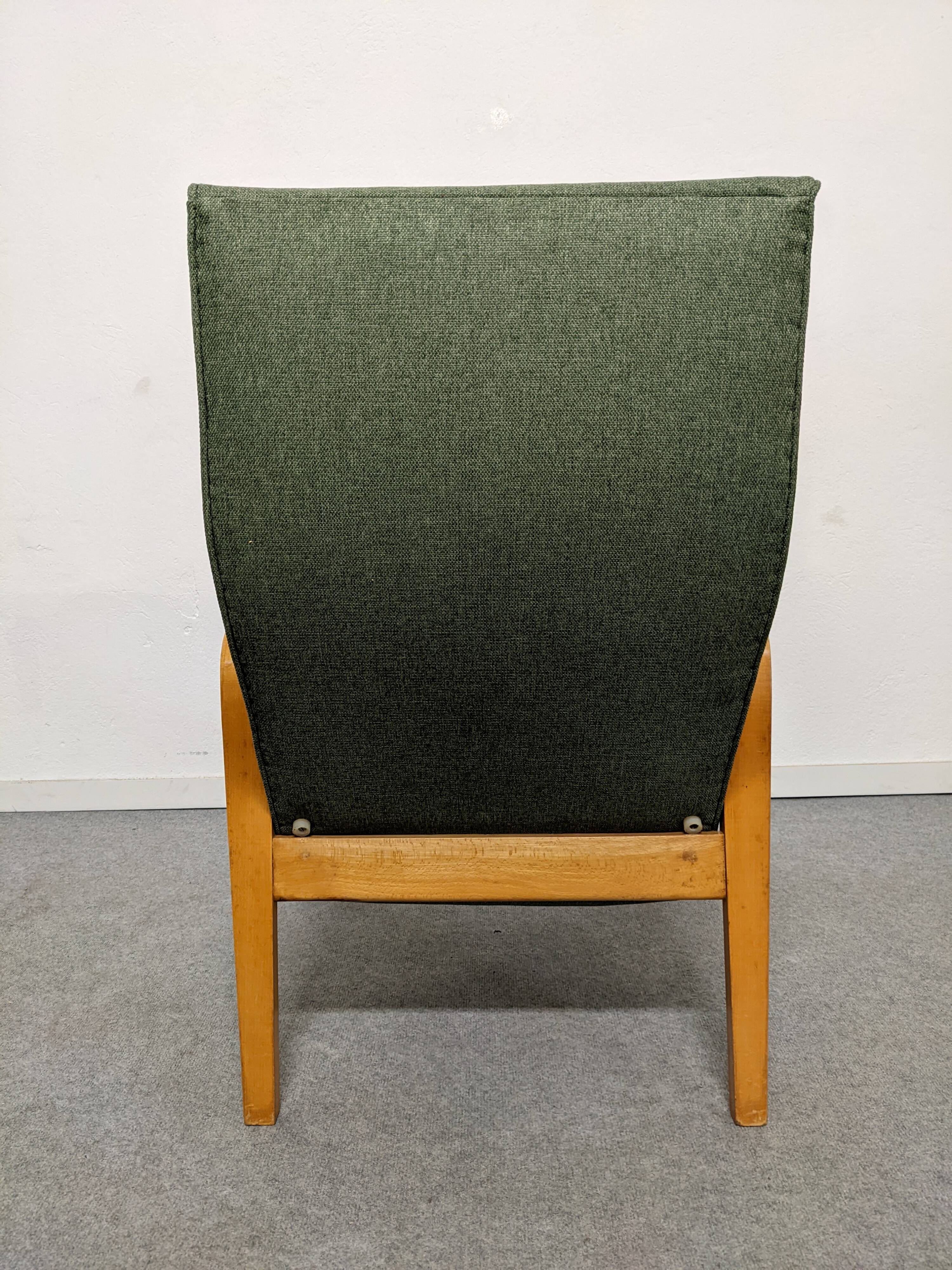 Paire de fauteuils en bois courbé des années 50/60
