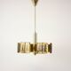 Brass chandelier mid-century design, Hungary 1970s