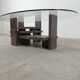 Vintage granite coffee table by Willy Ballez, 1970s