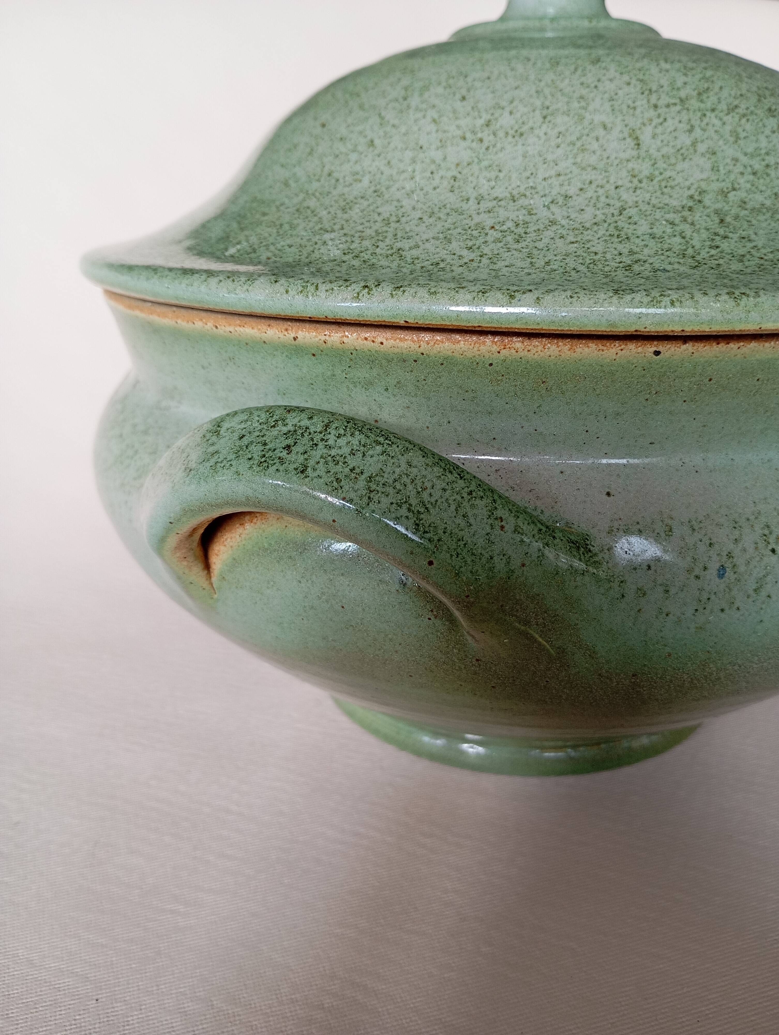 Handcrafted stoneware vegetable bowl