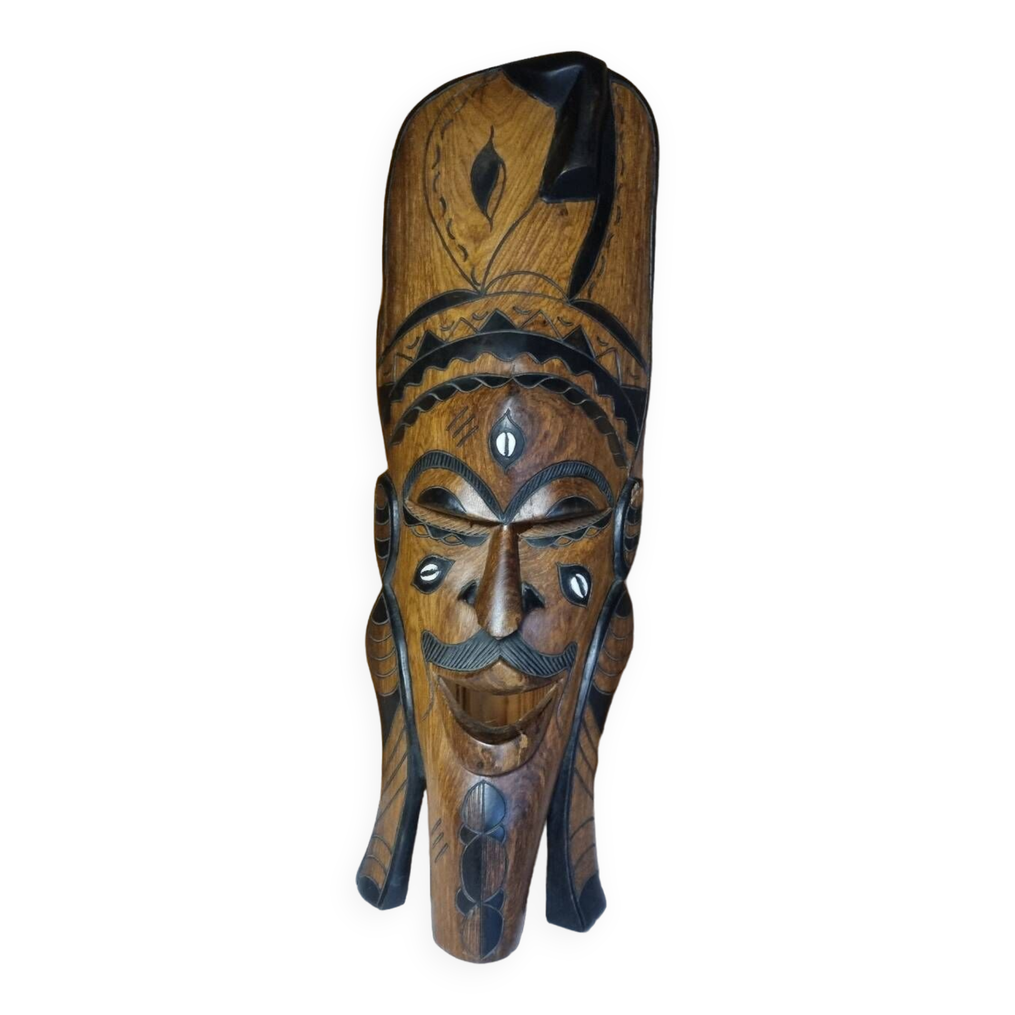 Wall decoration or to place large African mask in carved wood