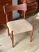 Scandinavian teak chair "Alfhild" – Honey corduroy