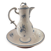 Bathroom faience. Moustier. signed.