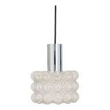 Mid-century modern bubble glass pendant/ceiling lamp by helena tynell for limburg, germany, 1960s