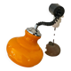 Vintage orange opaline pendant light