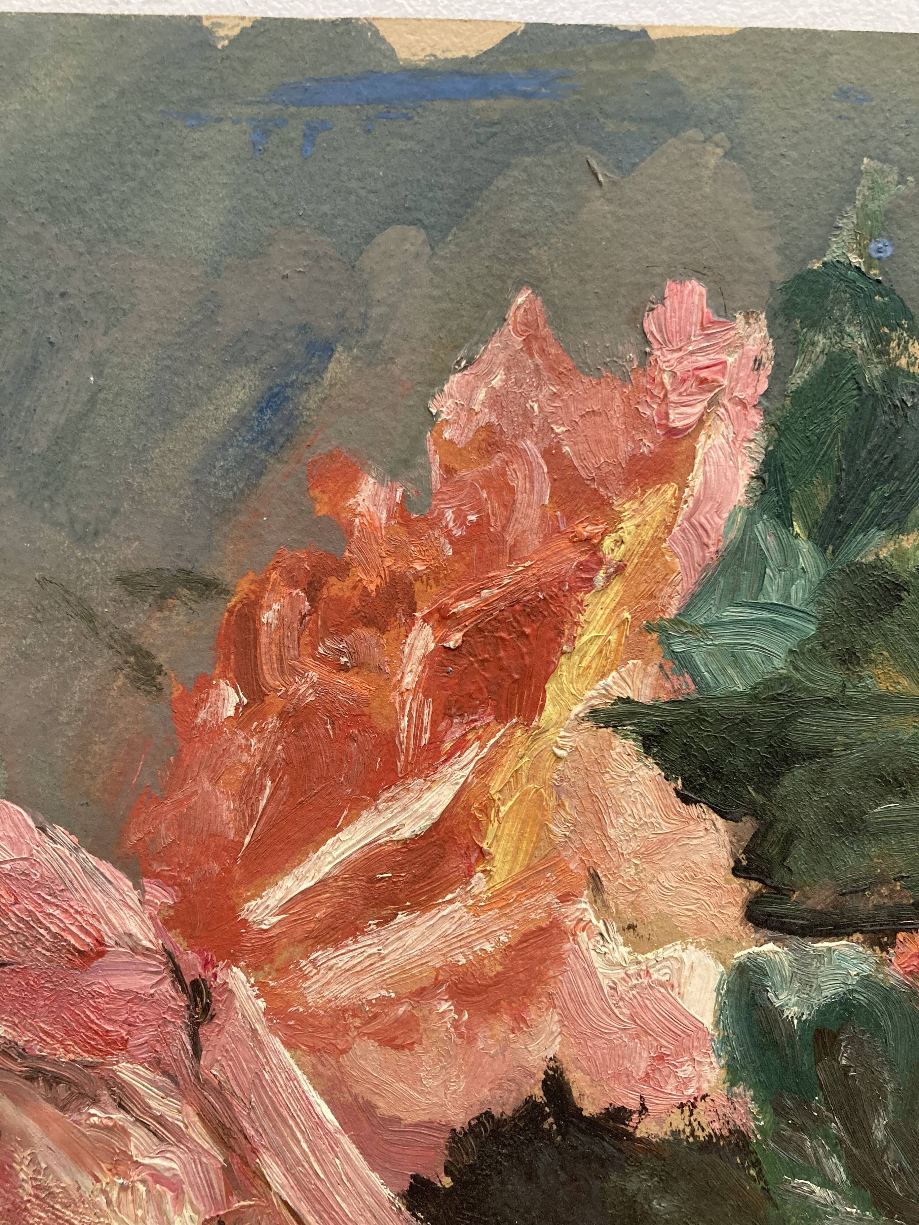 Vintage rose painting