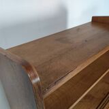 Vintage oak secretary shelf