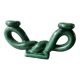 woven ceramic candlestick, slip, 1970s, Vallauris