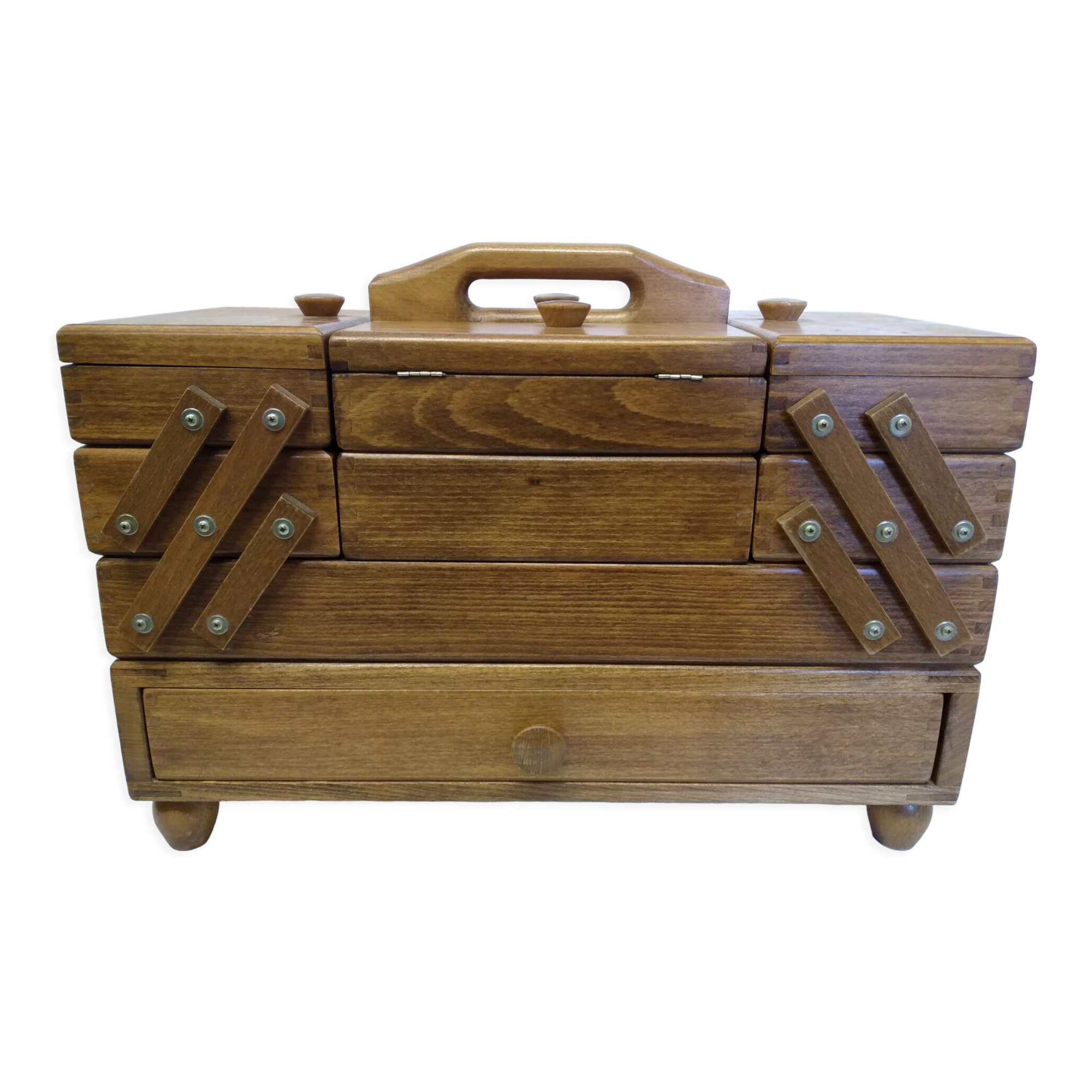 Vintage sewing basket