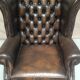 Flesh chesterfield wing Chair