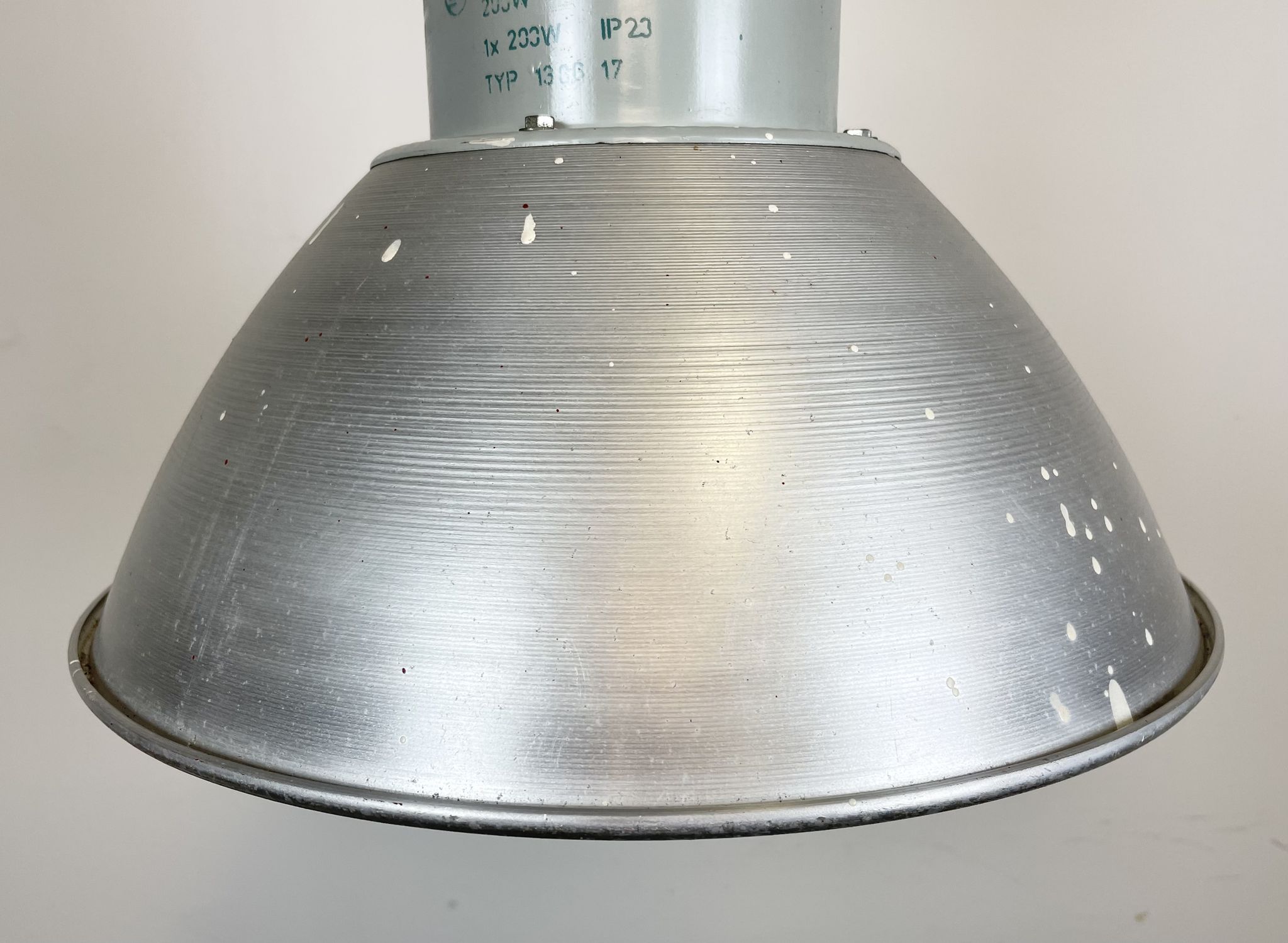 Suspension industrielle en aluminium d’Elektrosvit, années 1960