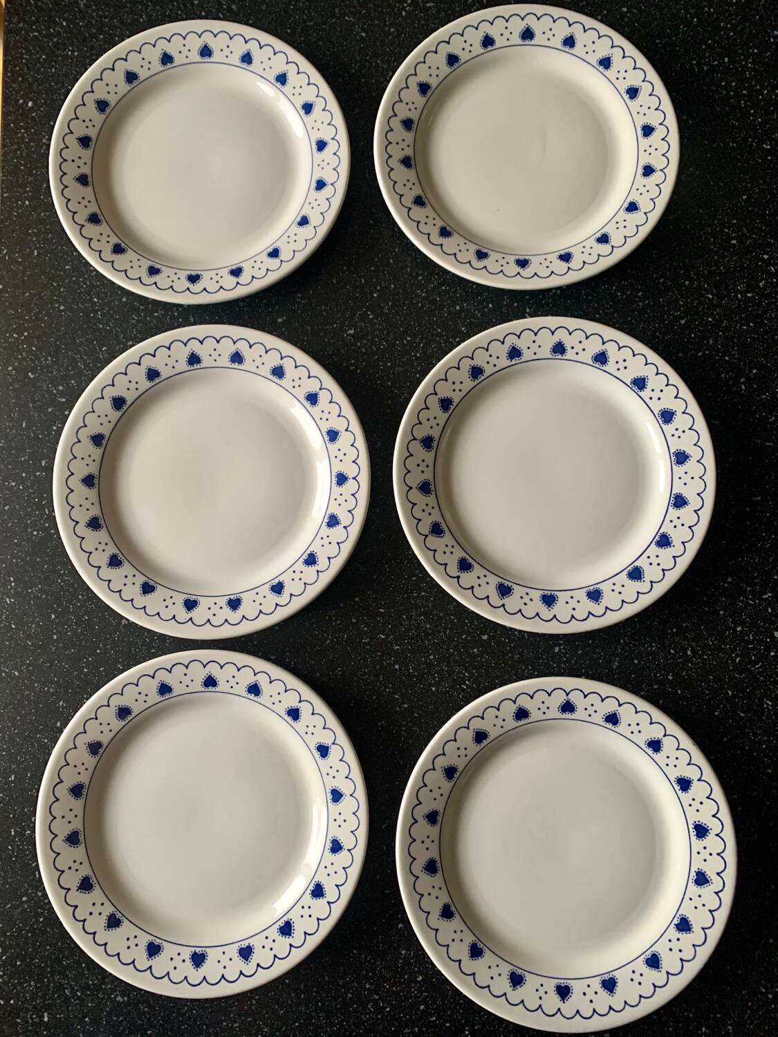 Oxford dessert plates Made in Brazil