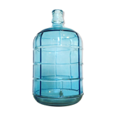 Blue glass canister