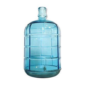 Blue glass canister