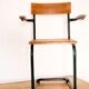 Desk with bauhaus style tubular steel chair