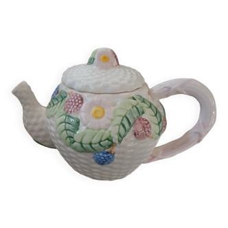 Antique slip teapot