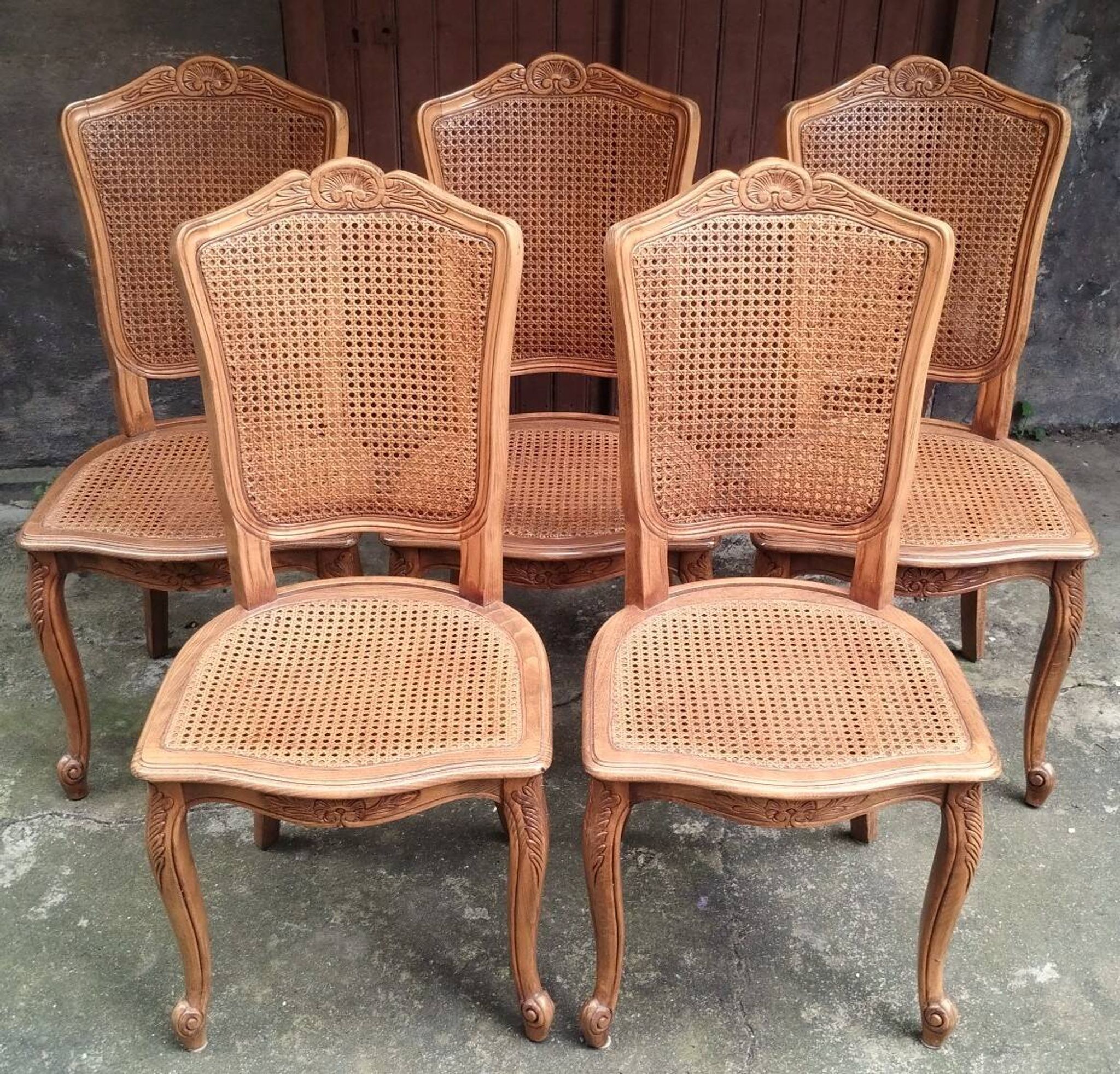 Set of 5 Baumann chairs