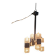 Chrome and glass pendant chandelier by Sciolari, Italy, 1960s