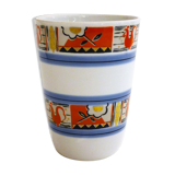 Graphic Art Deco porcelain vase