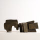 Volume éclaté en bronze par Michel Anasse 1970