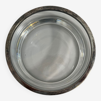 Glass bowl 2.5 kg with metal contour