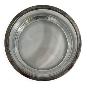Glass bowl 2.5 kg with metal contour