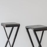 Set of two prototype bar stools from the 1950s.