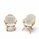2 x Rohe Noordwolde rattan chairs / Dirk van Sliedregt / 1960s
