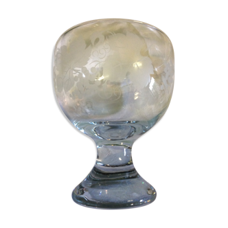 Glass grapes, cut Crystal, decor grape vase