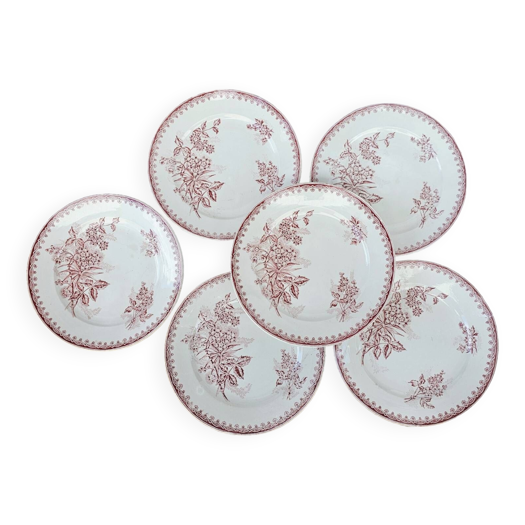 “Margot” flat plates Terre de Fer