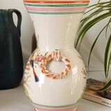 Handmade vintage ceramic vase from Italy.