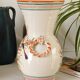 Vase faïence Italie fait main vintage