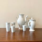 White porcelain coffee and tea set