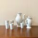 White porcelain coffee and tea set