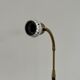 Danish Mid-Century Leather and Brass Adjustable Floor Lamp