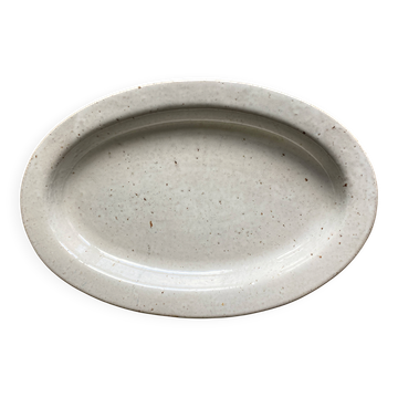 Grand plat ovale céramique de Vallauris signé RP Picault 42 cm parfait état
