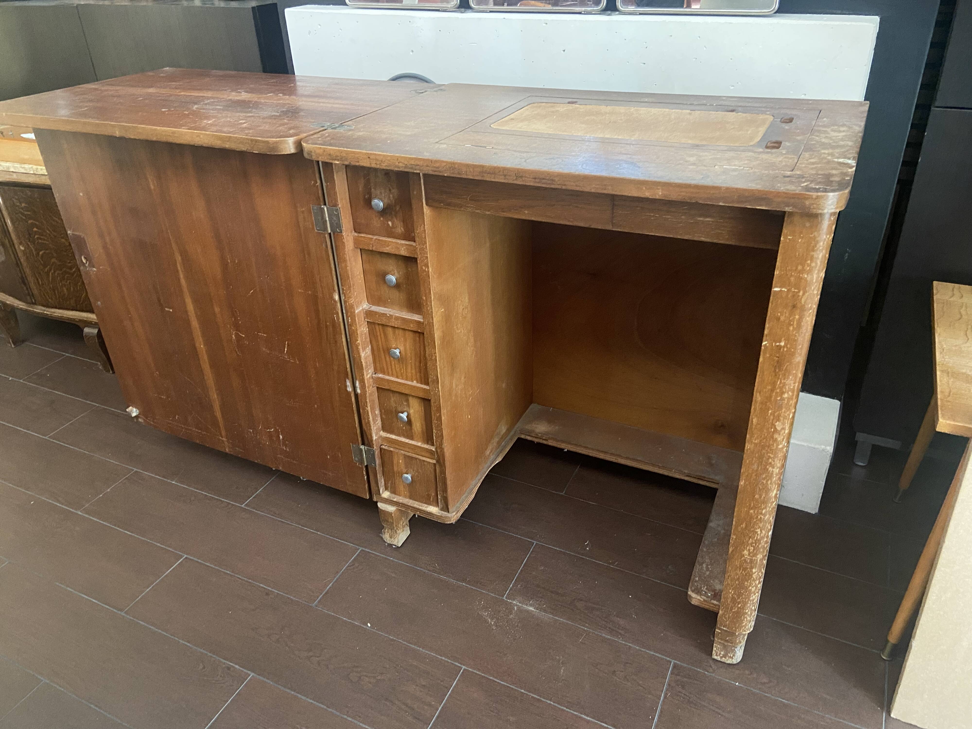 Vintage dressmaker's furniture in its original condition