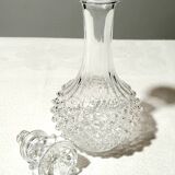 Carafe en cristal d'arques modèle Pompadour vintage