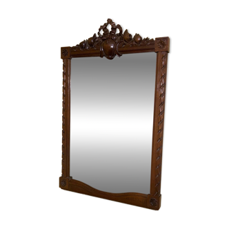 Carved wooden mirror in Louis XVI style