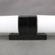 Mid-century Czech wall light in bakelite and glass, 1960s