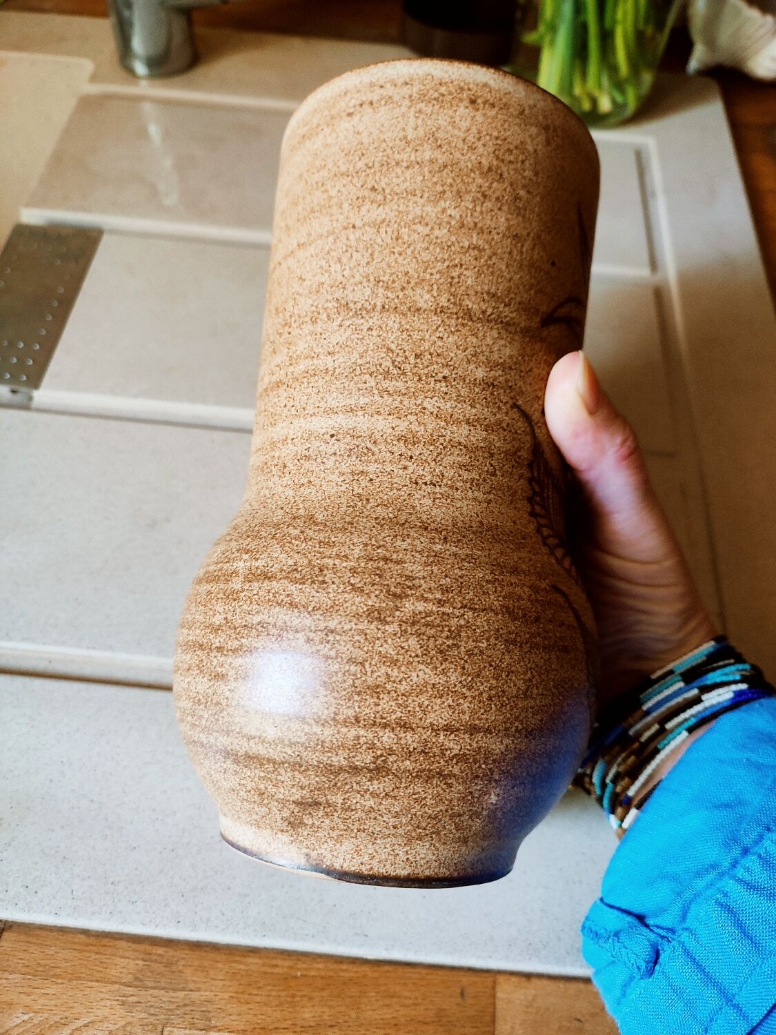 Vallauris ceramic vase by Fonck and Matéo