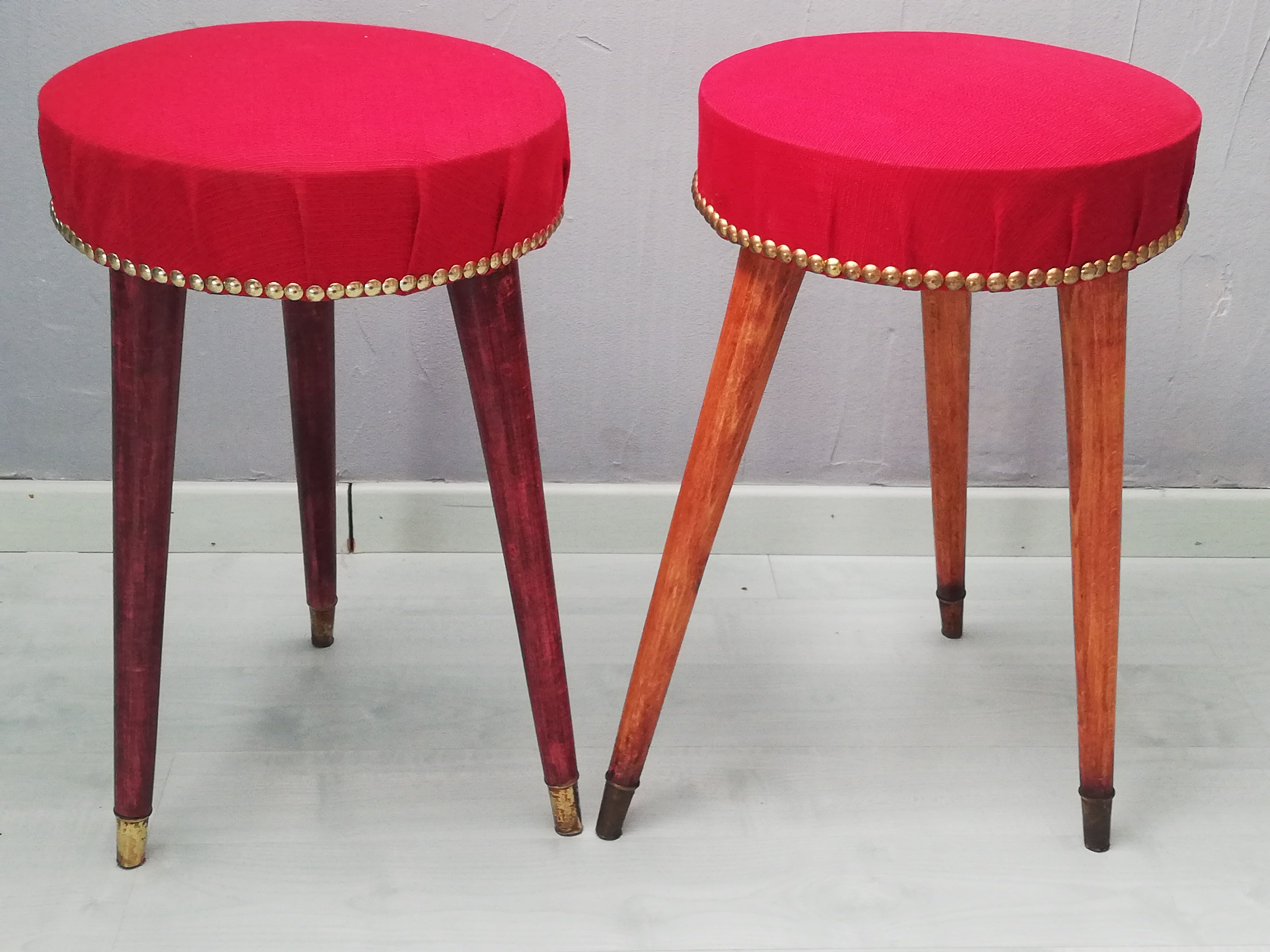 Lot de deux tabourets époque fin XIXè