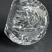 Cendrier boule individuel en cristal taillé - XXème