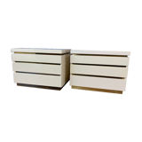 Pair of bedsides Jean Claude Mahey