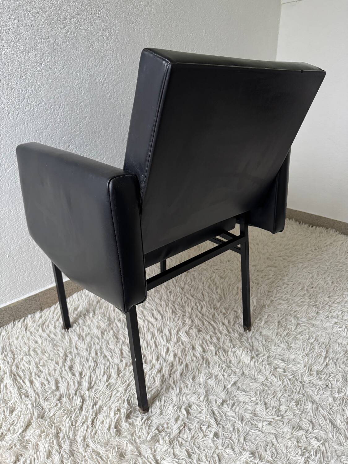 Black armchair, 50s design