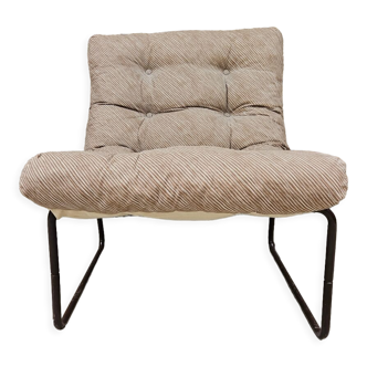 Vintage tubular armchair 1970s